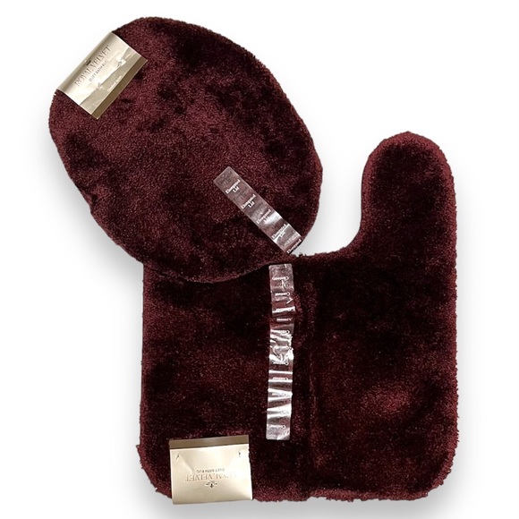 Bed Bath & Beyond Bath Royal Velvet Duet Bathroom Rug Set Port Wine